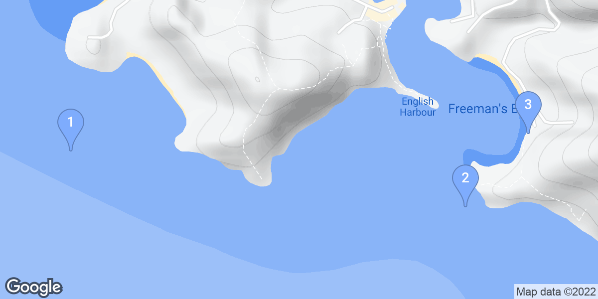 Saint Paul dive site map