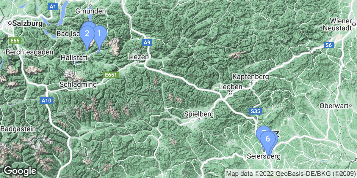 Steiermark dive site map