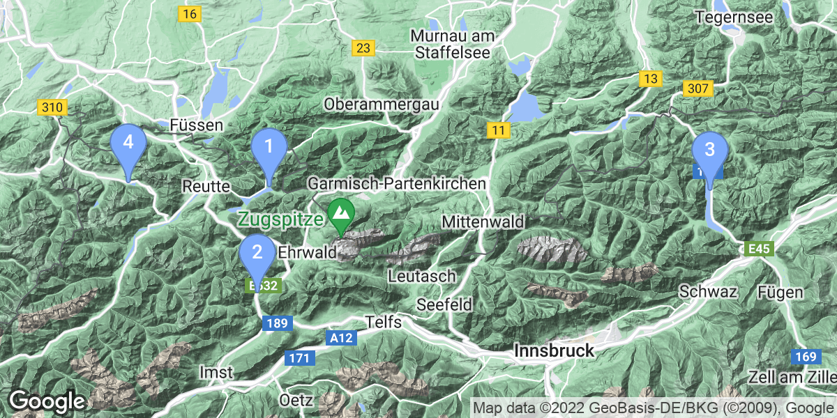Tirol dive site map