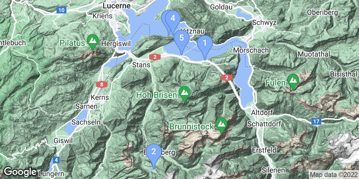 Nidwalden dive site map