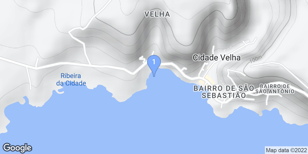 Ribeira Grande de Santiago dive site map