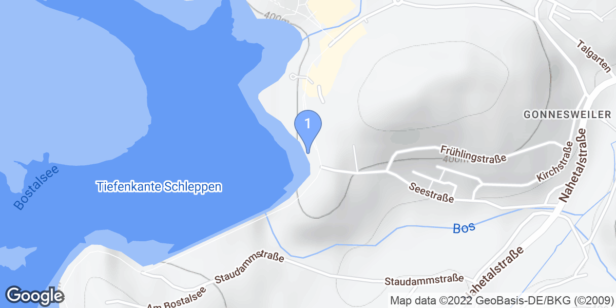 Saarland dive site map