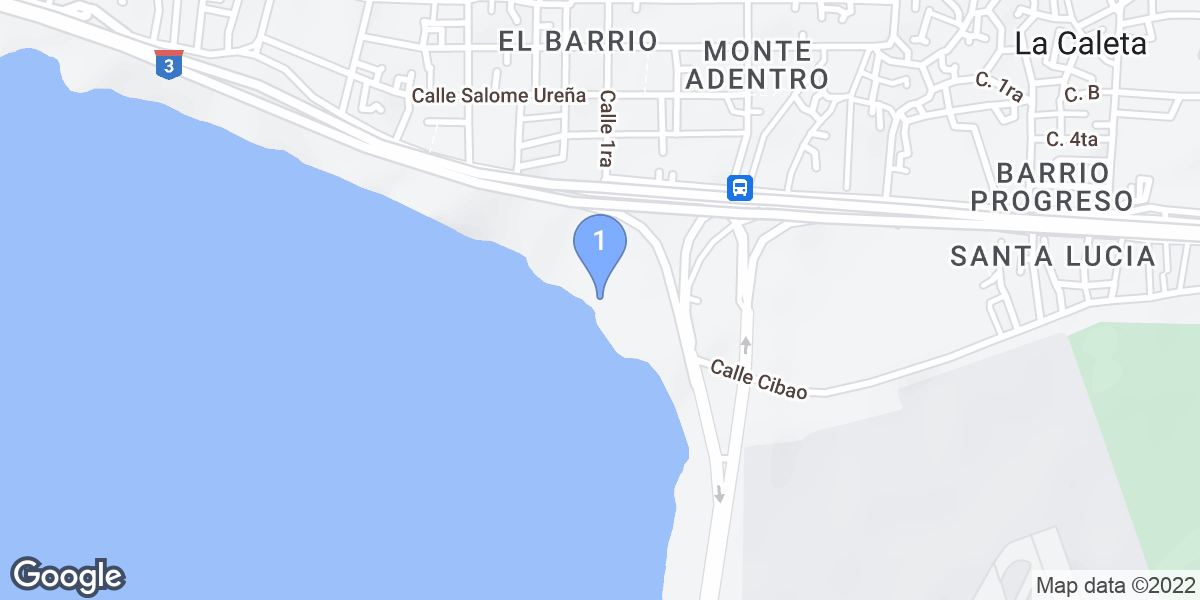 Santo Domingo dive site map