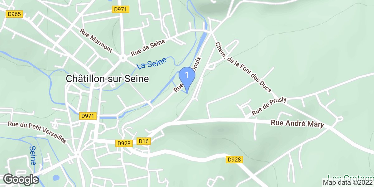 Bourgogne-Franche-Comté dive site map