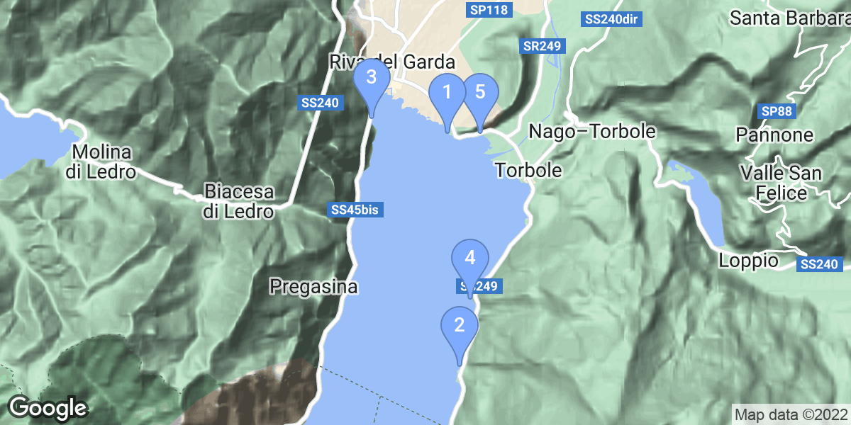 Trentino-Alto Adige dive site map