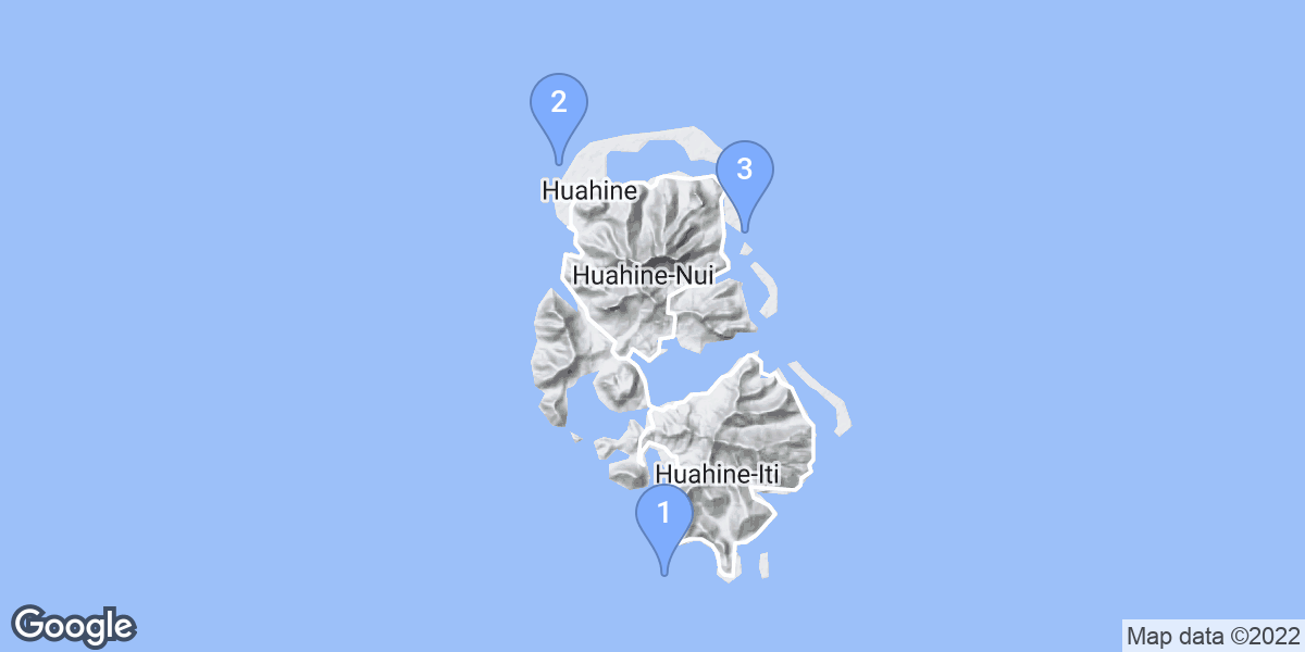 Îles Sous-le-Vent dive site map