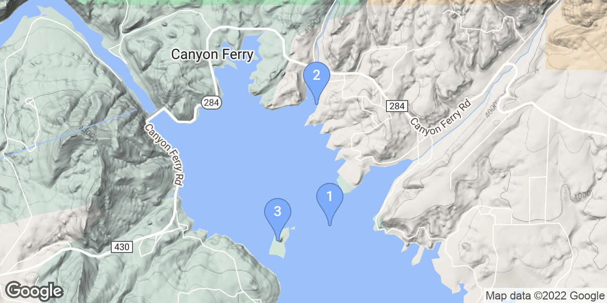 Montana dive site map