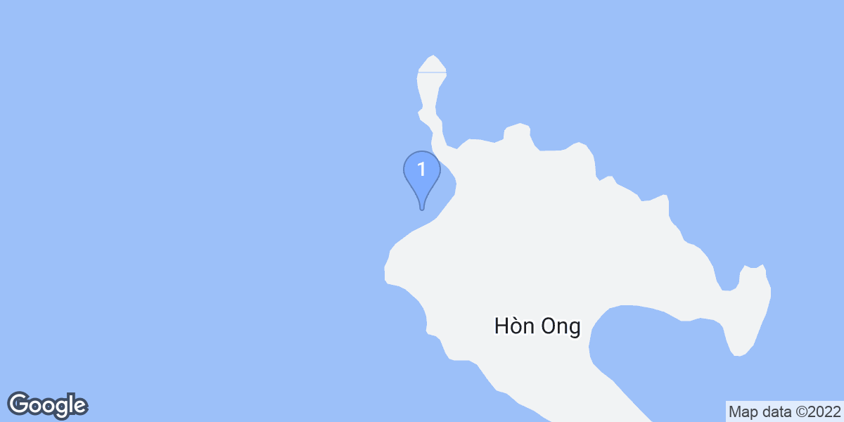 Khánh Hòa dive site map
