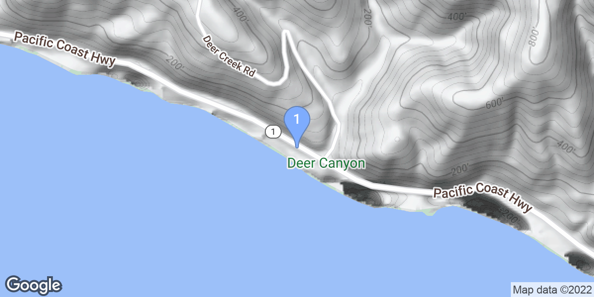 Ventura County dive site map