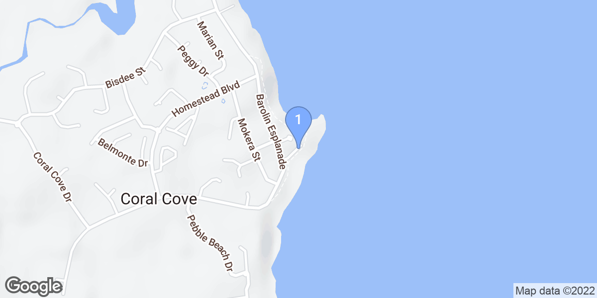 Coral Cove dive site map