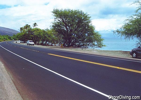 Parking is right along the side of the road.