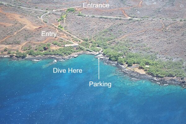 You can also head to the left (South), and find more interesting diving.