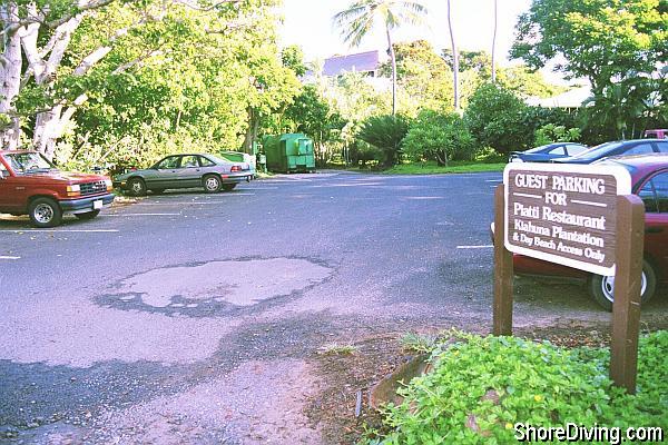 If the primary parking is full, go back about 100 feet to find this additional parking.