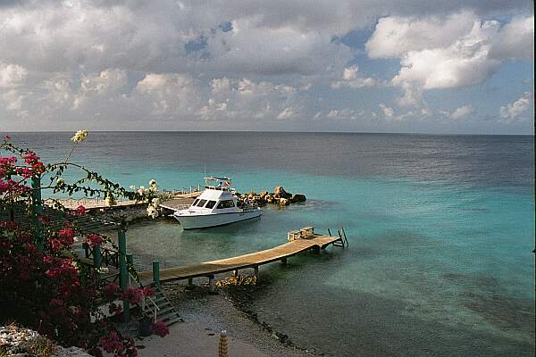 You can enter off their new dock, or from the beach.