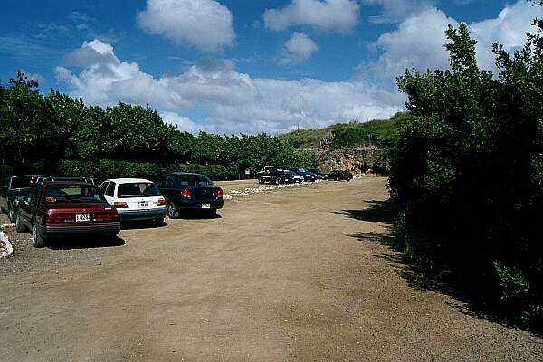 Parking is on a well-groomed, large lot.  You can drop your gear off before you park.