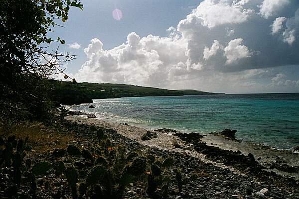 The bay is well-protected from swells.