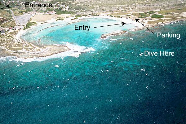 Divers may exit the cove through the small channel.  Keep an eye on your land marks, and watch the current.