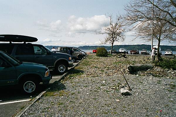 There is plenty of parking next to the beach, so suiting up at your truck is no problem.