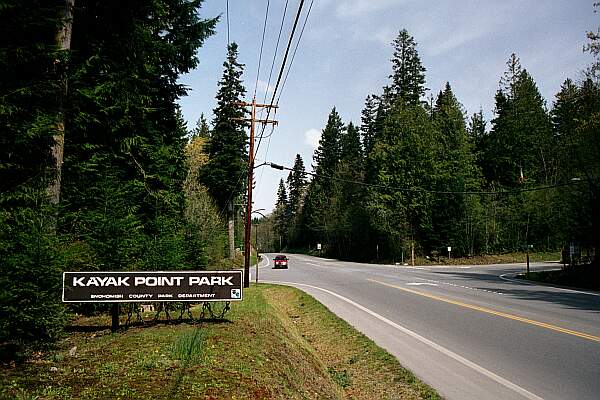 Like most parks in the Northwest, the entrance is well-marked and groomed.