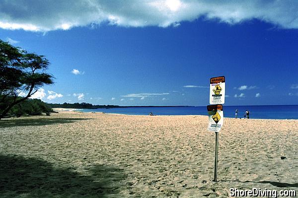 And the beach to the left.