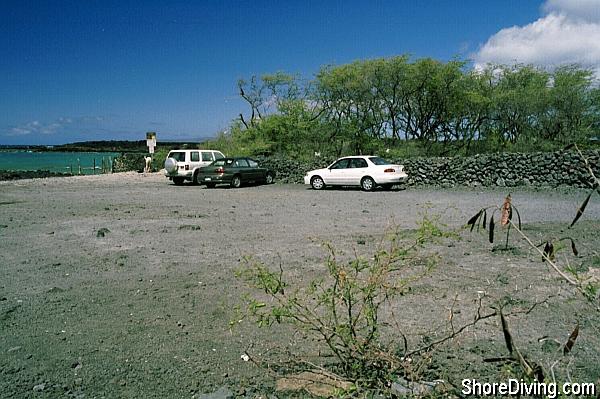 Lots of room to park.  The entry is to the right.