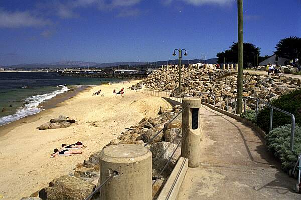 It's an easy hike down the ramp to the water's edge.