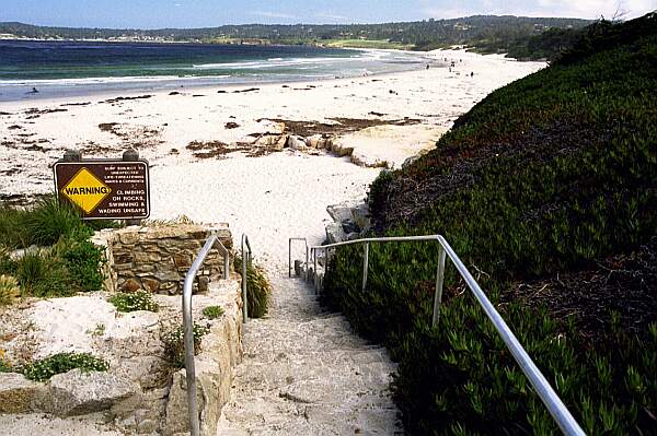 It's a short hike down the stairs, and another 100 yards to the entry.