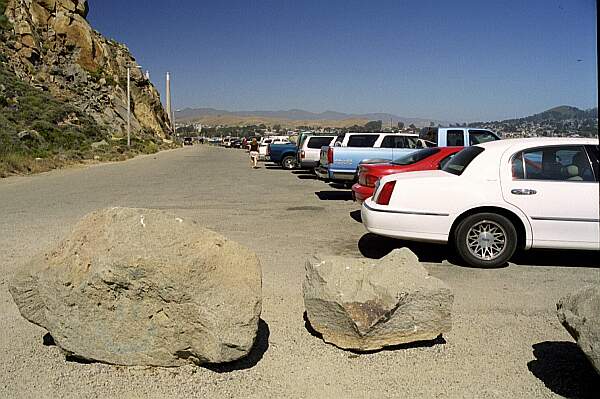 Parking is directly along the water front.