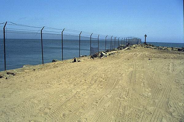 If the ocean conditions are favorable, you can enter at the point.