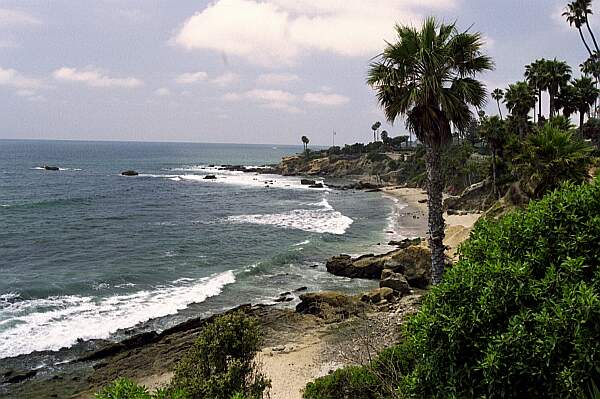 This is a view of the entire cove from further East.  The stairs are in the background.