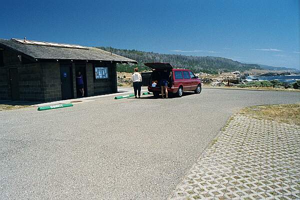 This is the upper parking area, complete with restrooms.