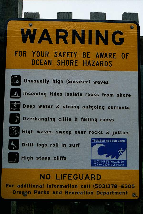 A few words of warning valid for any Pacific Coast diving.