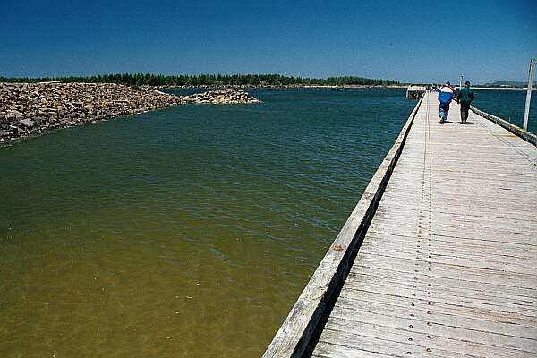 You'll be diving between the dock and jetty.