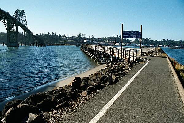 Looking North, the dock is just a short hike down the path.