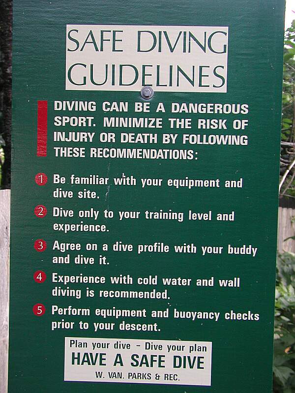 An important warning to divers.
