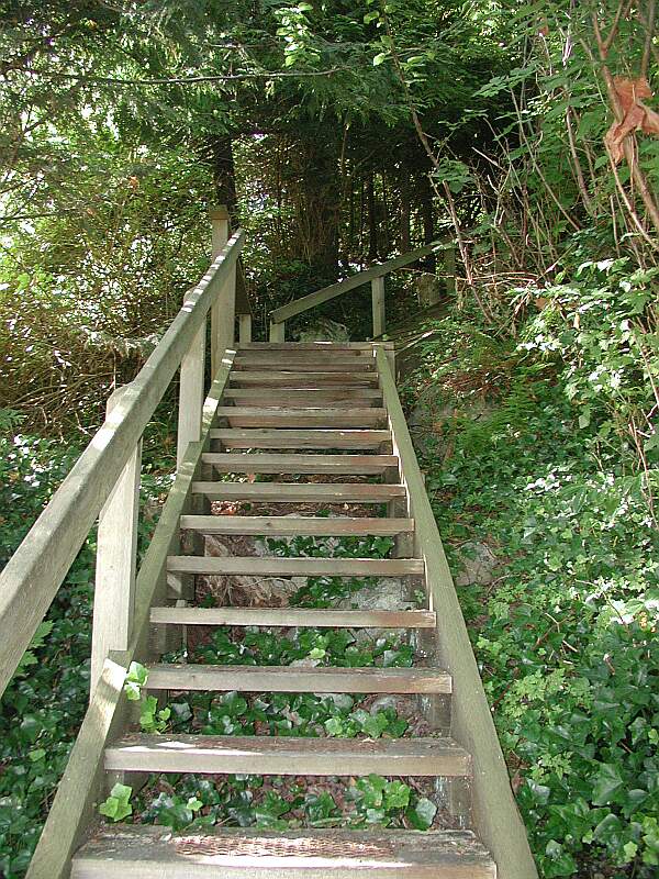 Getting you down to beach is easy with these stairs.