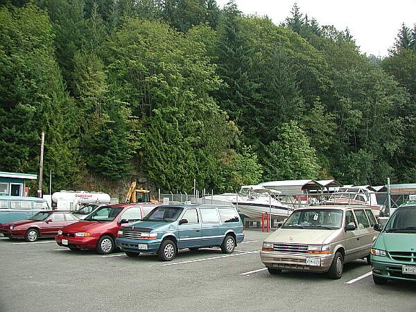 Ask the marina attendant about the best place to park.