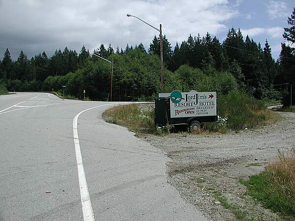 Looking South on 101, Mercer is to the right.