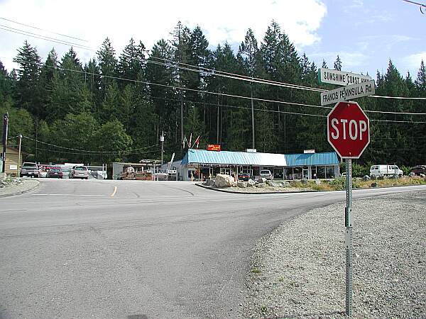 The intersection is off the main highway.  From here you will drive about 6.5km on Francis until you see the intersection below with Martin Road.