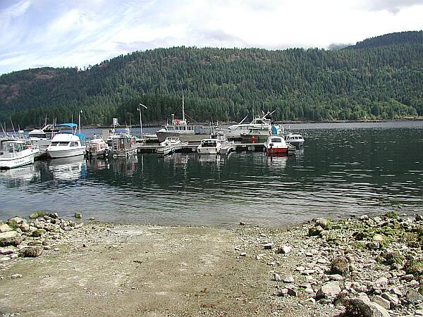 The entry could not be easier.  Carry your flag, and listen for boat traffic.