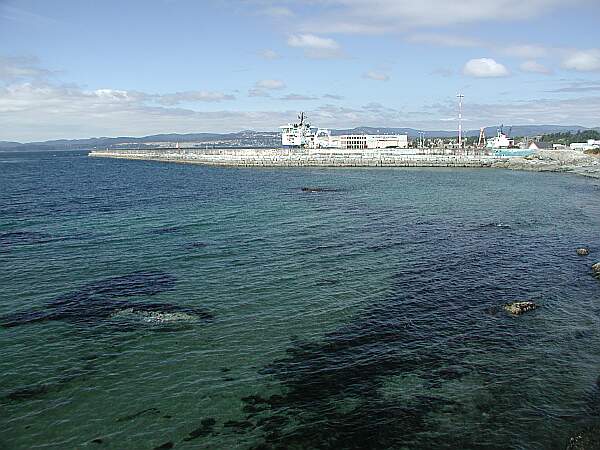 Another view of most of the breakwater from a distance.