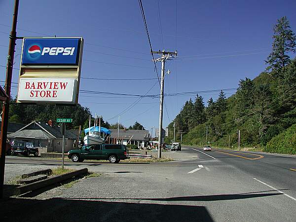 Just North of town, turn toward the water on Cedar St.