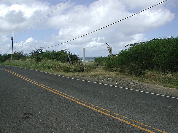 This small entrance is to an old shrimp farm, and is just to the West of where you should be.