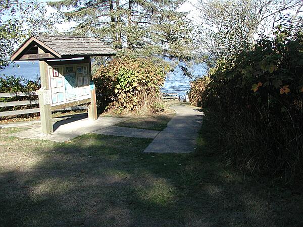 This trail head is located next to camping site #5.