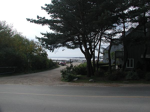 The entrance to the parking is easy to miss.  It is directly across the street from the Colony Hotel.