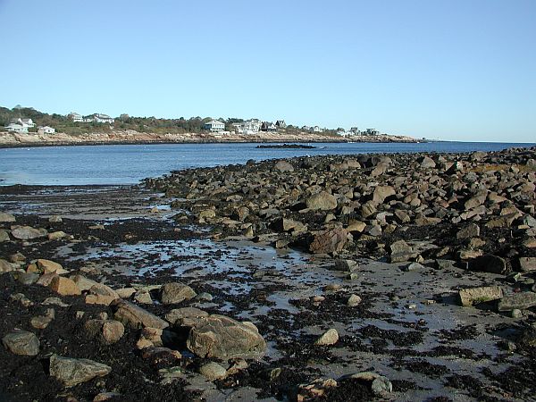 There is a sandy stretch that can get you to the water's edge.