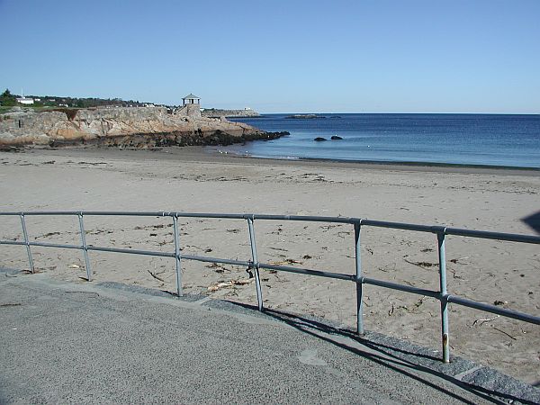 It's an easy walk down the ramp and into the water.